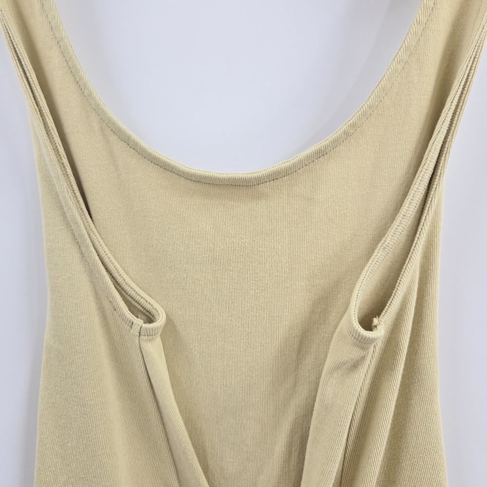 Free People Perth Barrel Dress Tan Cotton Sleeveless - Picture 6 of 14